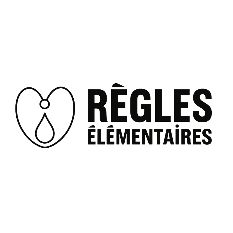 Logo de l'association Règles Élémentaires pour la lutte contre la précarité menstruelle.sociation Règles Élémentaires pour la lutte contre la précarité menstruelle.